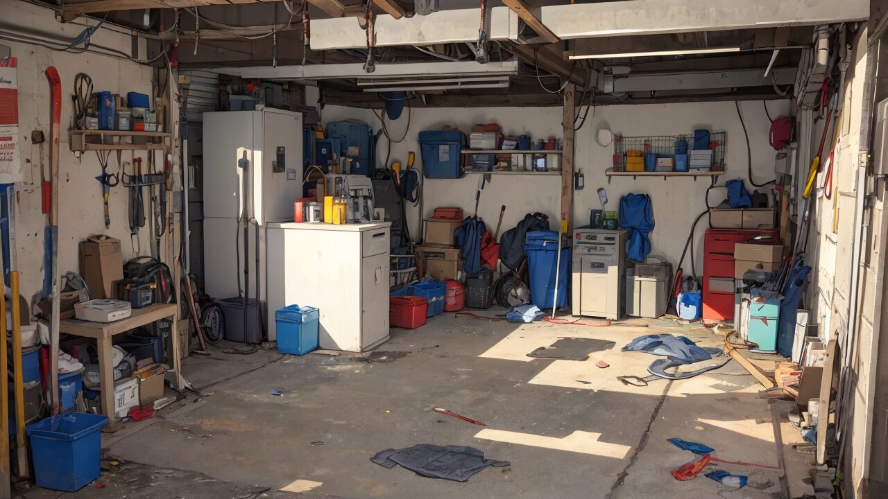 workshop・garage・toolboxのイラスト素材