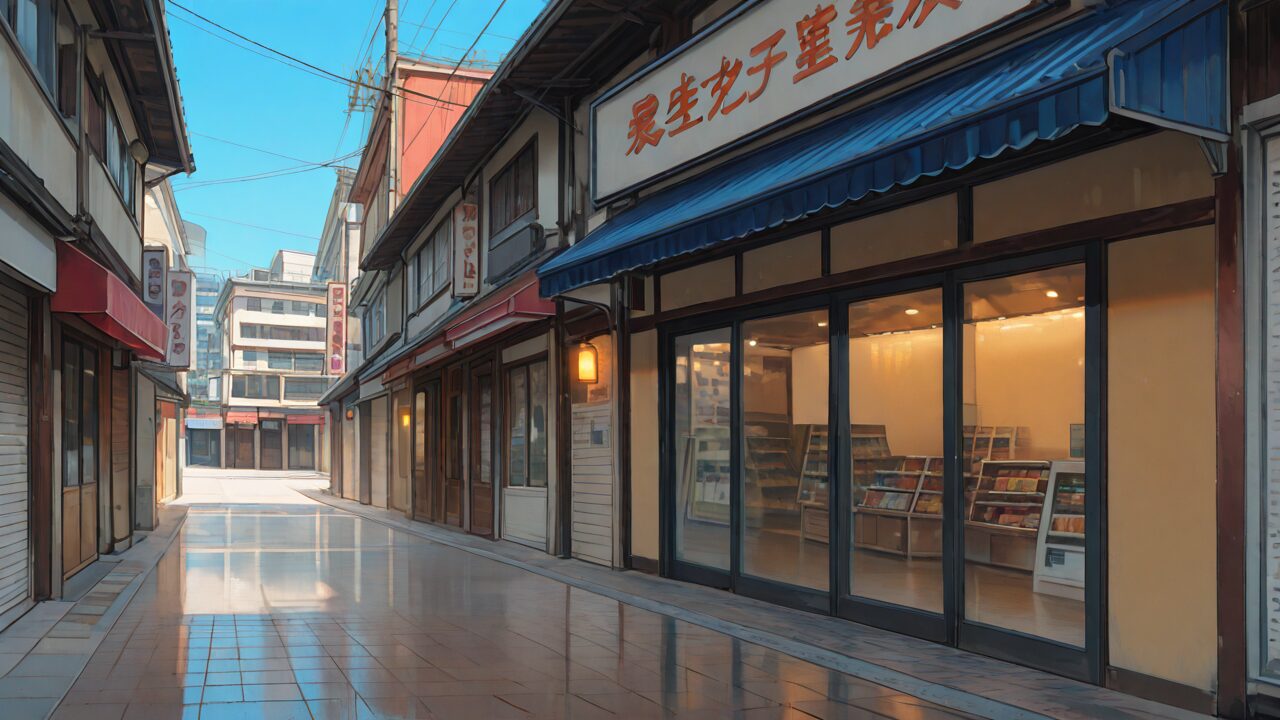 街・店舗・店先のイラスト素材