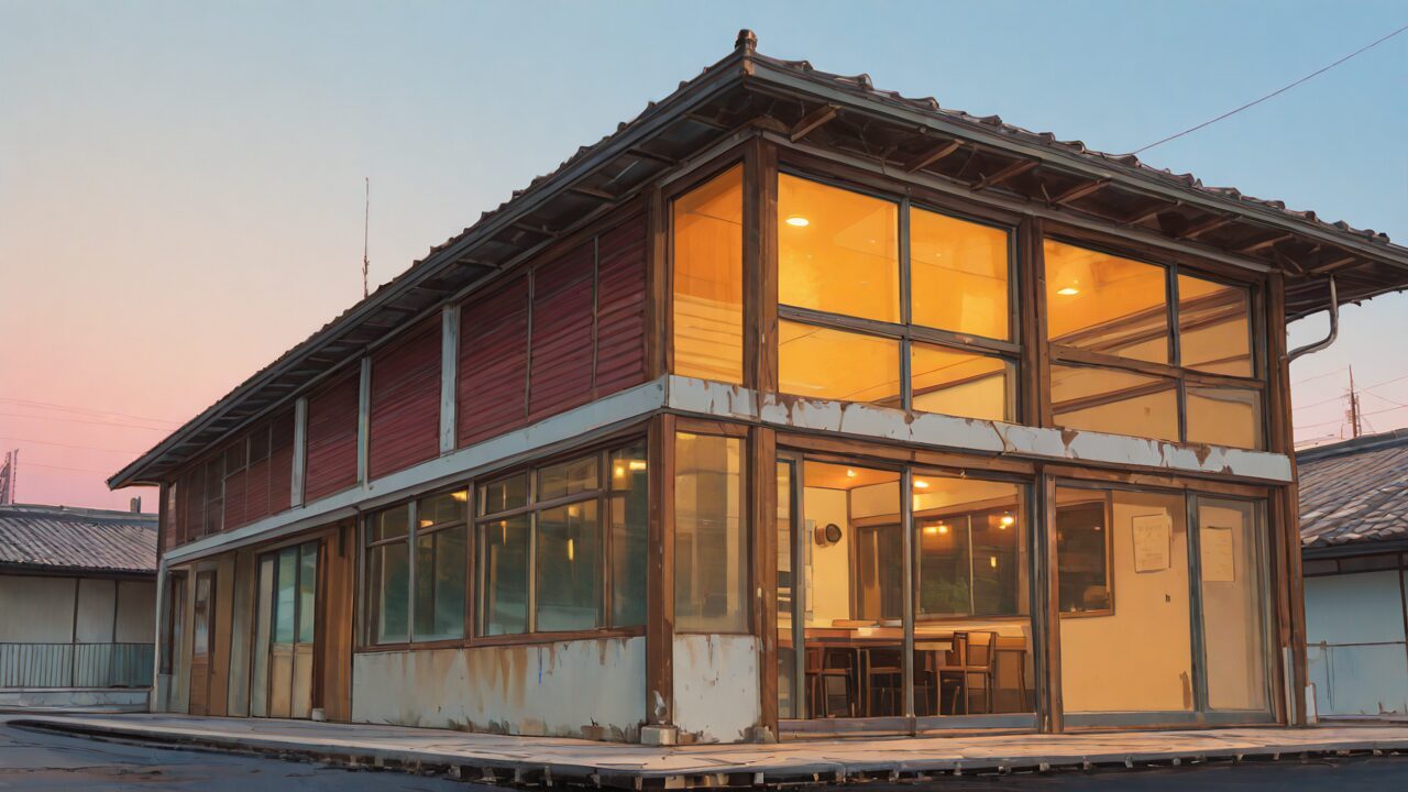 建物・窓・屋外のイラスト素材