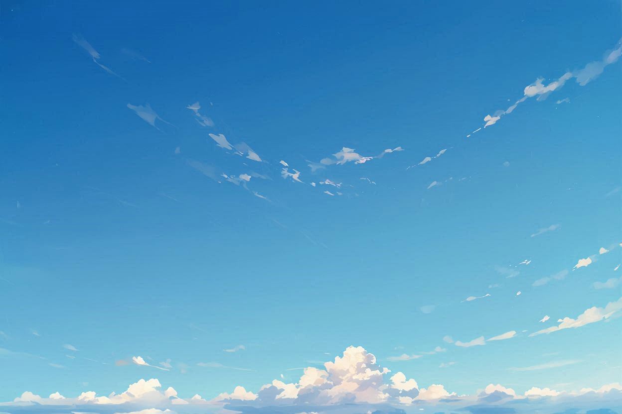 空・雲・青空のイラスト素材