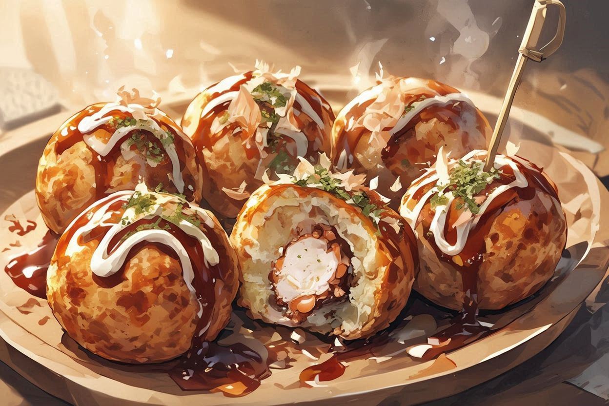 かき氷・お好み焼き・和食のイラスト素材