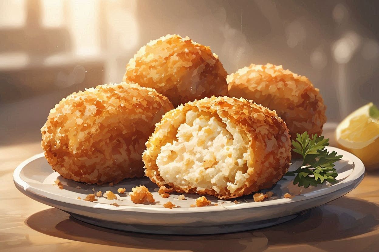 ココナッツボール・料理写真・スイーツのイラスト素材