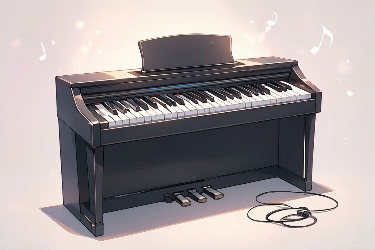 ピアノ・楽器・コードのイラスト素材