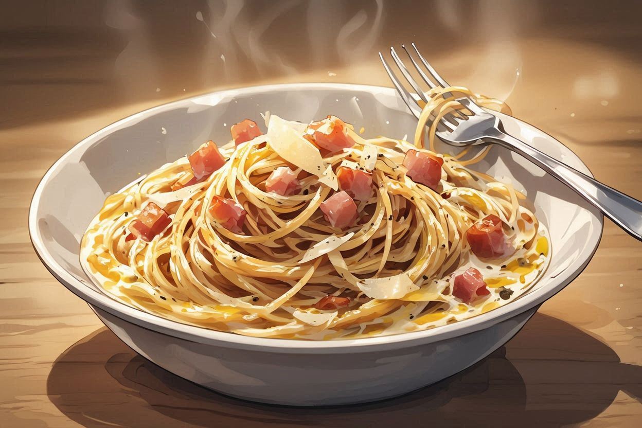 スパゲッティ・トマト・パスタのイラスト素材