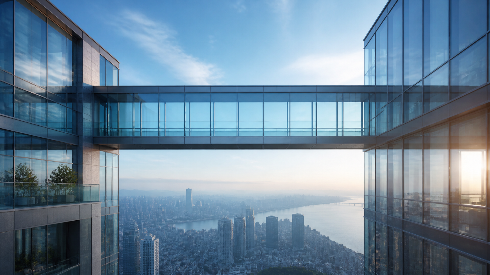 建物・ガラス・都市の背景素材